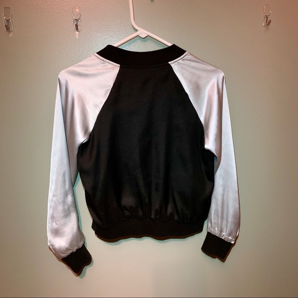 HOSTPICK!New Look Petite Embroidered Bomber Jacket - Picture 4 of 5